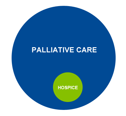 Palliative Hospice Venn Diagram